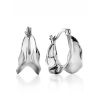 Chunky Silver Hoop Earrings The Liquid, image 