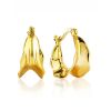 Chunky Gold Plated Silver Loop Earrings The Liquid, image 