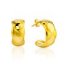 Chunky Gold Plated Silver Stud Earrings The ICONIC, image 