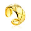Chunky Gold Plated Silver Adjustable Ring The ICONIC, Ring Size: Adjustable, image 