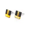 Wooden Cufflinks With Amber The Indonesia, image 