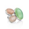 Designer Silver Cocktail Ring With Multicolor Stones Bella Terra, Ring Size: 7 / 17.5, image 