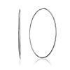 Lightweight White Gold Hoop Earrings, image 