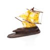 Fabulous Natural Amber Ship Model, image 