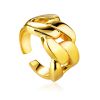 Trendy Gilded Band Ring The ICONIC, Ring Size: Adjustable, image 