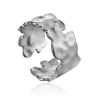Wonderful Textured Silver Ring The Liquid, Ring Size: Adjustable, image 