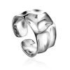 Luxurious Statement Sterling Silver Ring The Liquid, Ring Size: Adjustable, image 