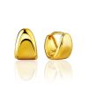 Glossy Gold Plated Silver Huggies The ICONIC, image 
