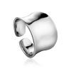 Sleek Sterling Silver Ring The Liquid, Ring Size: Adjustable, image 