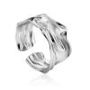 Textured Sterling Silver Adjustable Ring The Liquid, Ring Size: Adjustable, image 