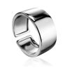 Minimalistic sterling silver unisex ring The ICONIC, Ring Size: Adjustable, image 