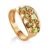 Golden Chrysolite Band Ring, Ring Size: 6.5 / 17, image 