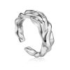 Sterling Silver Abstract Molten Ring Liquid The Liquid, Ring Size: Adjustable, image 