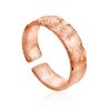 Textured Rose Gold on Sterling Silver Ring  The Liquid, Ring Size: Adjustable, image 
