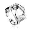 Chunky Silver Chain Ring The ICONIC, Ring Size: Adjustable, image 