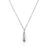 Minimalistic Sterling Silver Teardrop Pendant Necklace The Liquid, image 