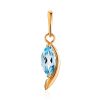 Elegant Gold Topaz Pendant, image 