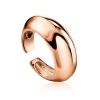 High-Polished Modern Rose Plated Silver Ring The ICONIC, Ring Size: Adjustable, image 