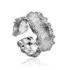 Textured Sterling Silver Ring The Liquid, Ring Size: Adjustable, image 