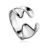 Designed Silver Ring Liquid The Liquid, Ring Size: Adjustable, image 