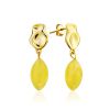 Charming Gilded Silver Amber Dangles The Palazzo, image 