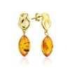 Gilded Silver Dangles With Luminous Cognac Amber The Palazzo, image 