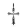 White Gold Diamond Cross Pendant, image 