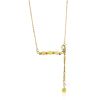Horizontal Bar Gilded Silver Necklace With Amber The Palazzo, image 