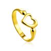 Heart Shaped Gilded Silver Ring The Liquid, Ring Size: 5 / 15.5, image 