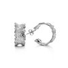 Fabulous Silver Hoop Earrings The Liquid, image 