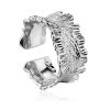Textured Sterling Silver Ring The Liquid, Ring Size: Adjustable, image 