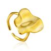Abstract Design Gilded Silver Ring The Liquid, Ring Size: Adjustable, image 