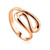 Rose Gold Plated Silver Ring The Liquid, Ring Size: 5.5 / 16, image 