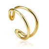 Fashionable Gilded Silver Adjustable Ring The ICONIC, Ring Size: Adjustable, image 