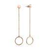 Chic Rose Gold Plated Silver Dangles The ICONIC, image 