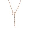 Rose Gold Plated Silver Tie Necklace The ICONIC, image 