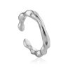 Silver Molten Ring The Liquid, Ring Size: Adjustable, image 
