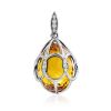 Amazing Silver Citrine Egg Pendant The Romanov, image 