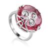 Lustrous Pinkish Crystal Ring, Ring Size: 6 / 16.5, image 
