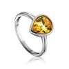 Lustrous Yellow Crystal Ring, Ring Size: 8 / 18, image 