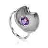 Chic Silver Amethyst Ring, Ring Size: 9.5 / 19.5, image 