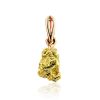 Textured 24K Gold Pendant The Nugget, image 