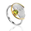 Amazing Silver Chrysolite Ring, Ring Size: 8.5 / 18.5, image 
