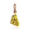 Unique 24K Gold Pendant The Nugget, image 
