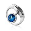 Ultra Modern Silver Pendant Ring, Ring Size: 7 / 17.5, image 