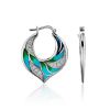 Colorful Silver Enamel Earrings, image 