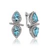 Wonderful Blue Topaz Earrings, image 