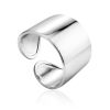 Bold Silver Stoneless Ring The ICONIC, Ring Size: Adjustable, image 