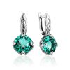 Vivid Color Prasiolite Earrings, image 