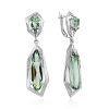 Amazing Prasiolite Dangle Earrings, image 